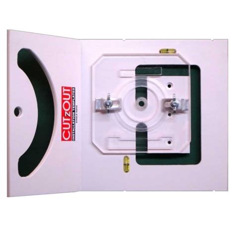 electrical cut in box template|Electrical Box Cutting Kit, Single Gang .